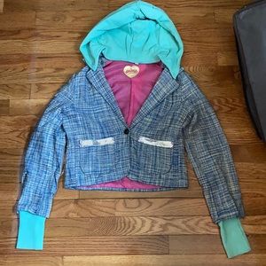 Gorgeous Primp Blazer with Detachable Hood and Sleeve Cuffs